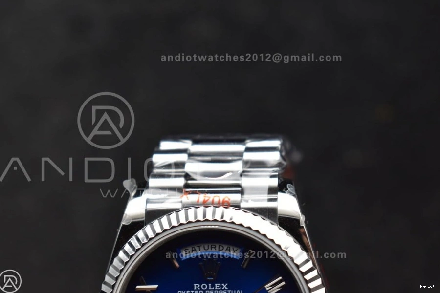 on Bracelet Weight) Roman vr3255 QF V5 Dial Best Faded Steel (Gain President 36 SS 904L Blue Edition DayDate 0213